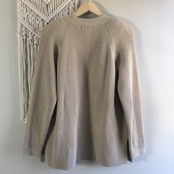 Vintage Yarnworks Cream V-Neck Button Cardigan - Picture 4 of 7